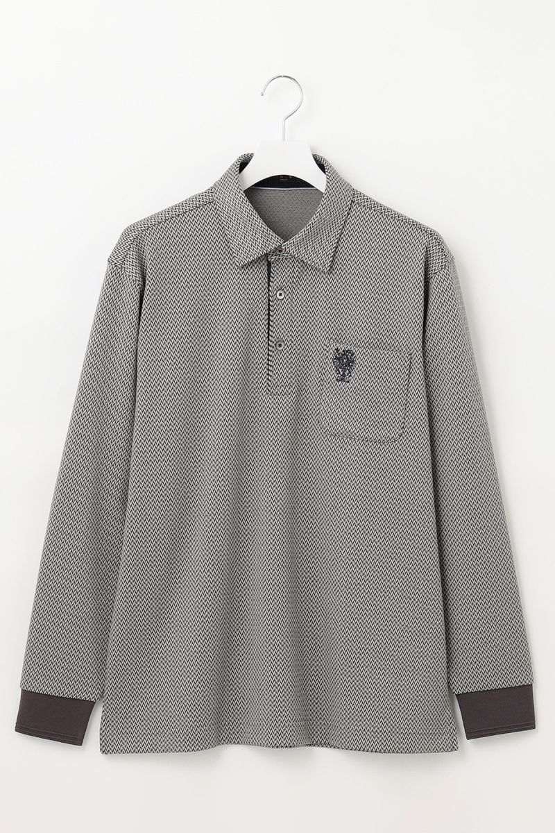 【DAKS GOLF】カラーヘリンボーン ポロシャツ