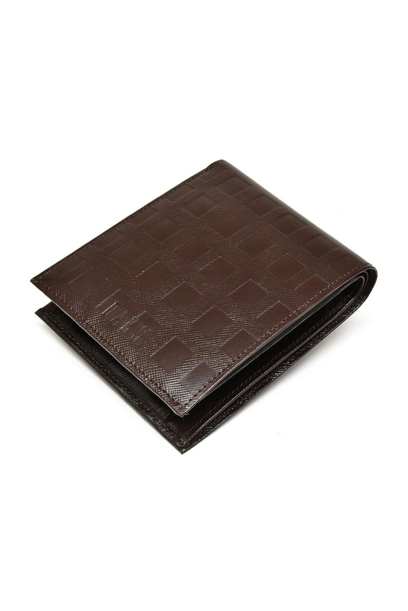 Checker emboss 二つ折り財布 詳細画像 47/ダークブラウン_DAKS