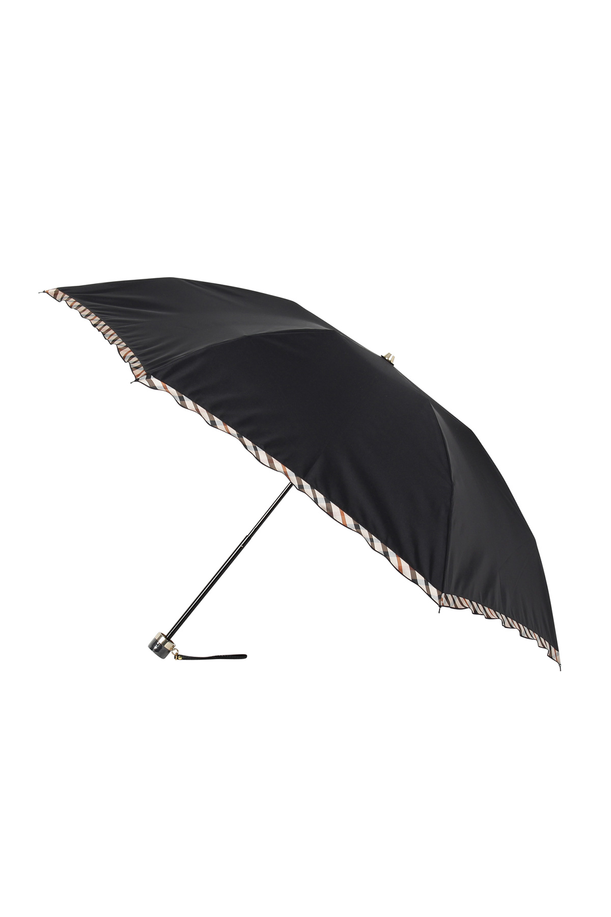 【雨傘】折りたたみ傘ドビーフリル 詳細画像 1