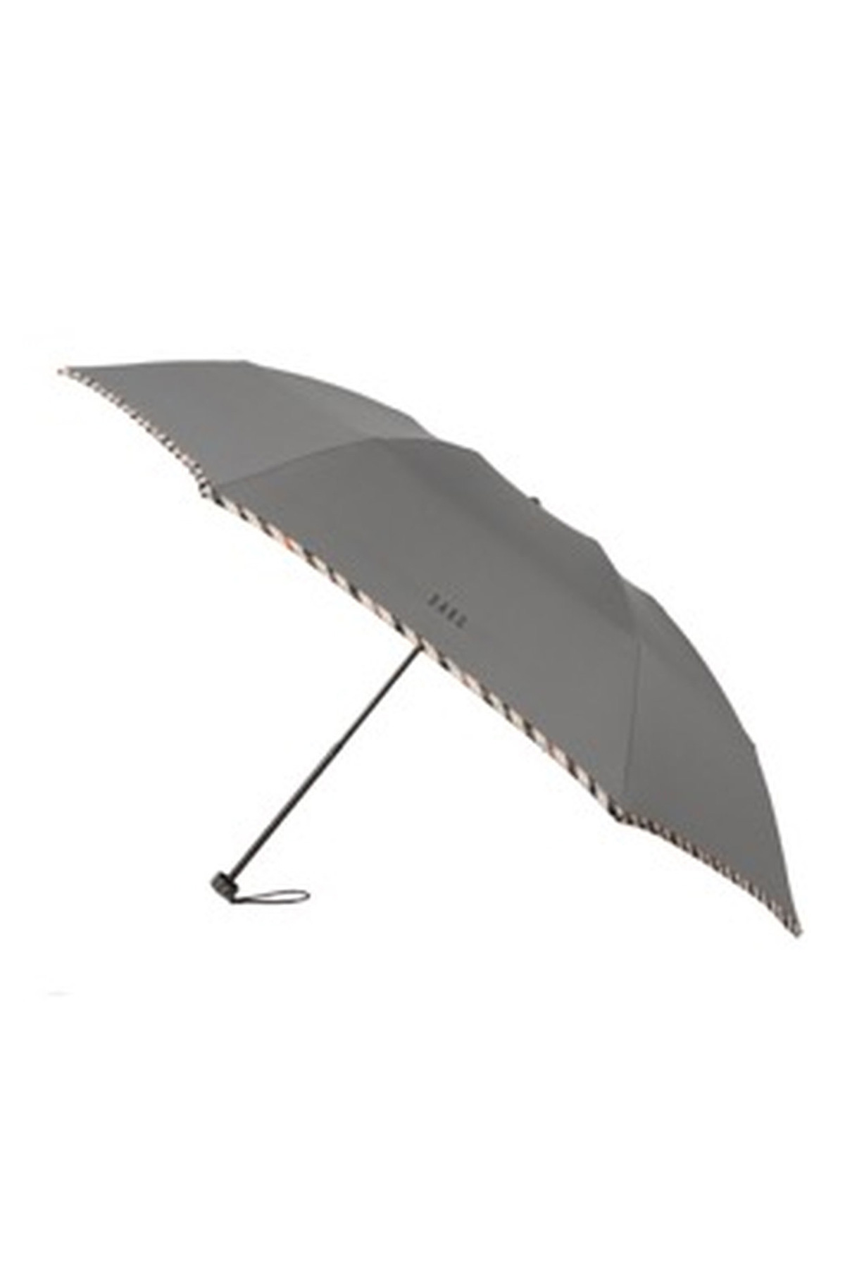 【紳士雨傘】折りたたみ傘無地パイピング 詳細画像 1