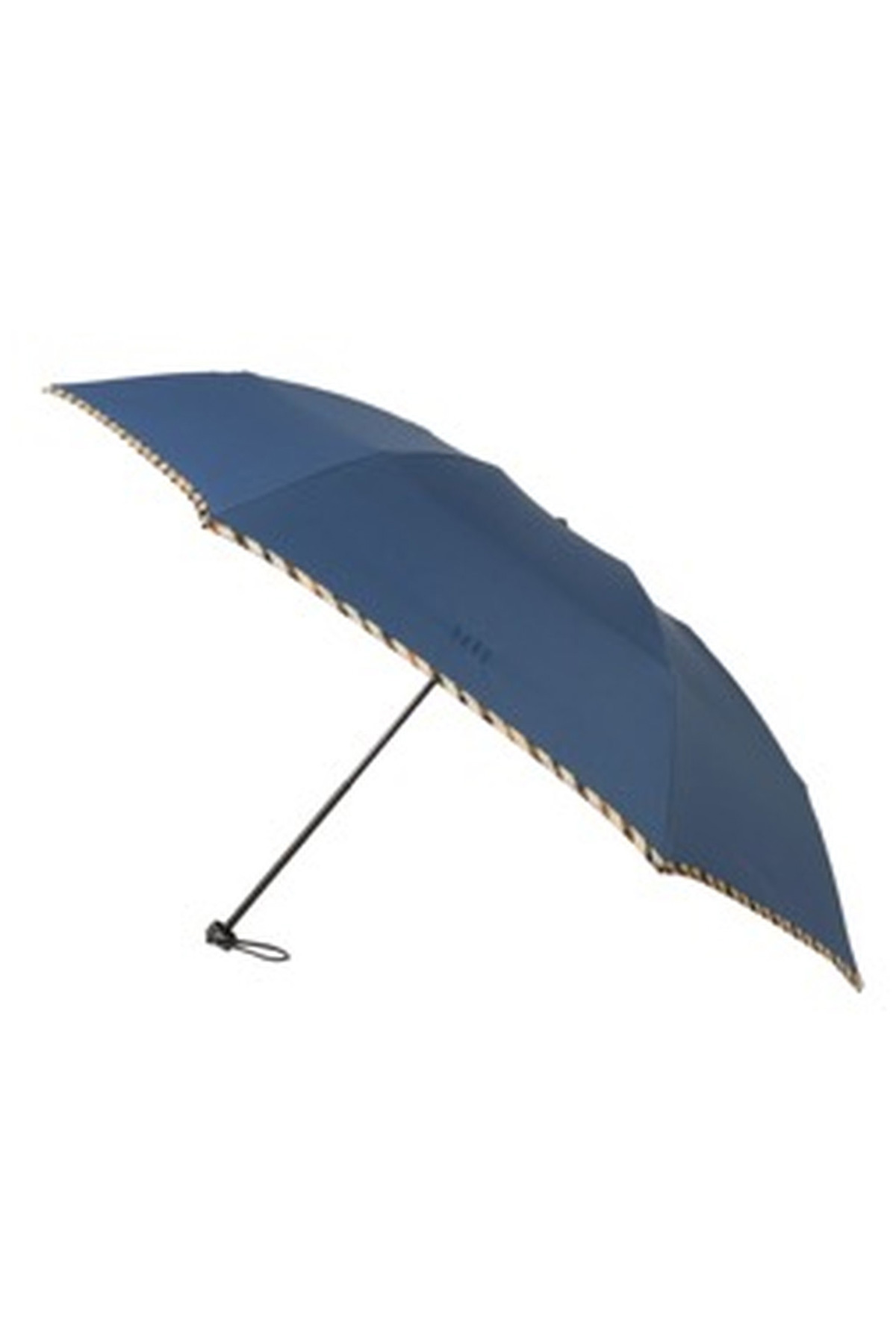 【紳士雨傘】折りたたみ傘無地パイピング 詳細画像 5