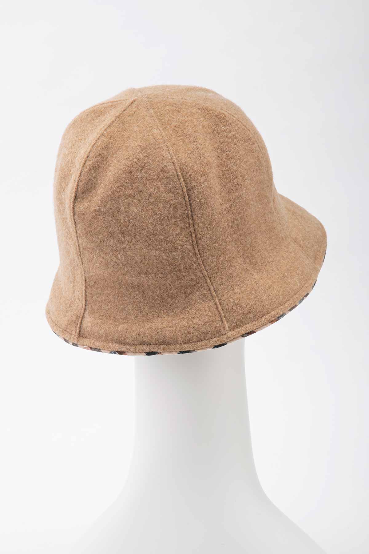 新品 未使用 ウール ハット チューリップハット ブラウン 人気 茶色 帽子