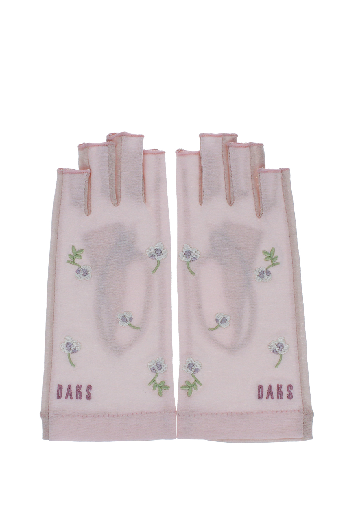 【WOMEN】UV手袋 ショート丈 指先カット 接触冷感   詳細画像 16/Lピンク