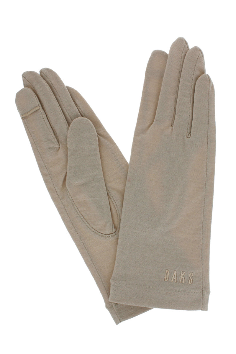 【WOMEN】UV手袋 ショート丈 五本指 スマホ対応 ウール ウォッシャブル シンプル 詳細画像 95/ベージュ