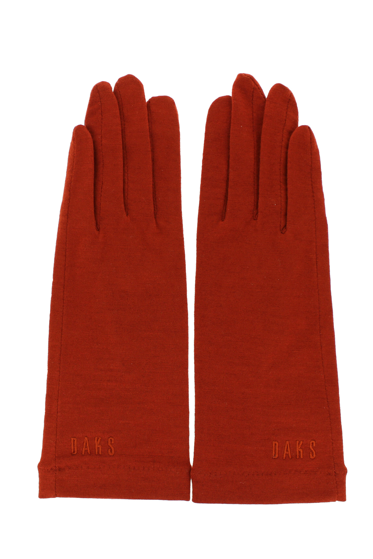 【WOMEN】UV手袋 ショート丈 五本指 スマホ対応 ウール ウォッシャブル シンプル 詳細画像 23/オレンジ 2