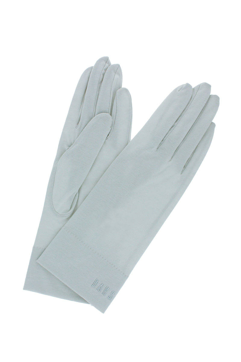 【WOMEN】UV手袋 ショート丈 五本指 ベーシック シンプル 綿100％ 日本製 詳細画像 05/グレー_DAKS