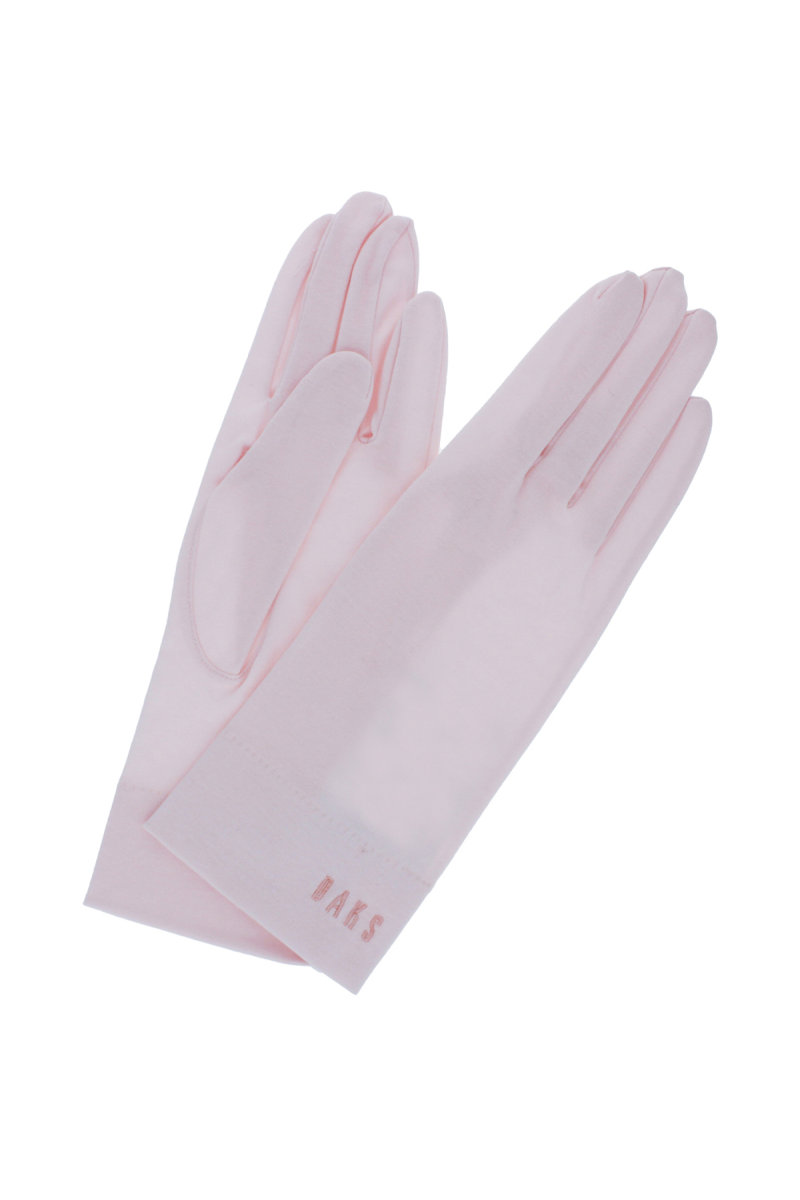【WOMEN】UV手袋 ショート丈 五本指 ベーシック シンプル 綿100％ 日本製 詳細画像 15/Sピンク_DAKS