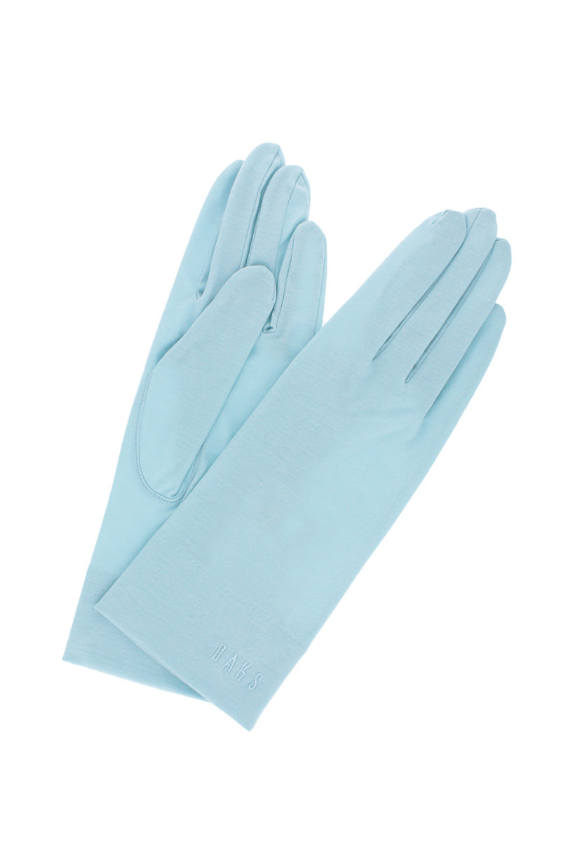 【WOMEN】UV手袋 ショート丈 五本指 ベーシック シンプル 綿100％ 日本製 詳細画像 76/サックス