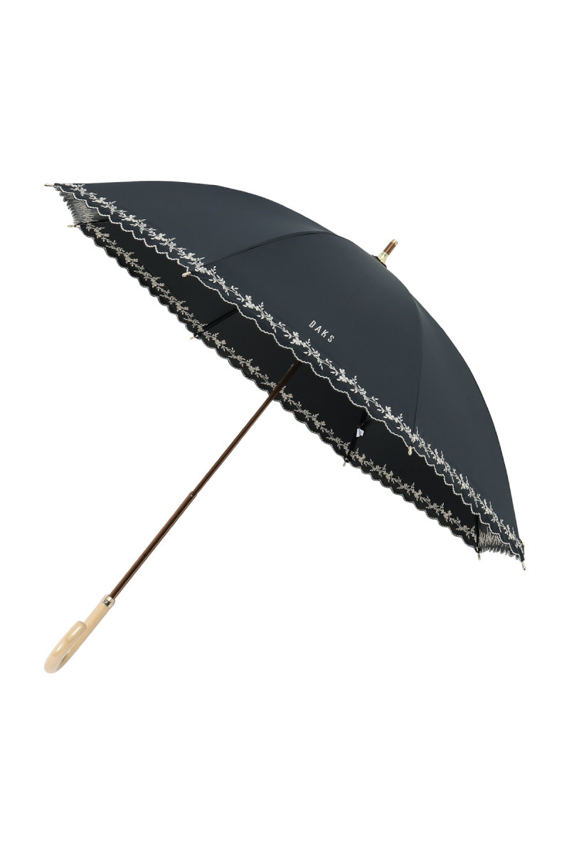 【日傘】ショート傘裾刺繍
