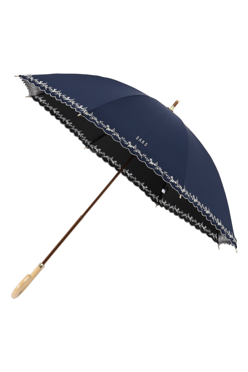 【日傘】ショート傘裾刺繍