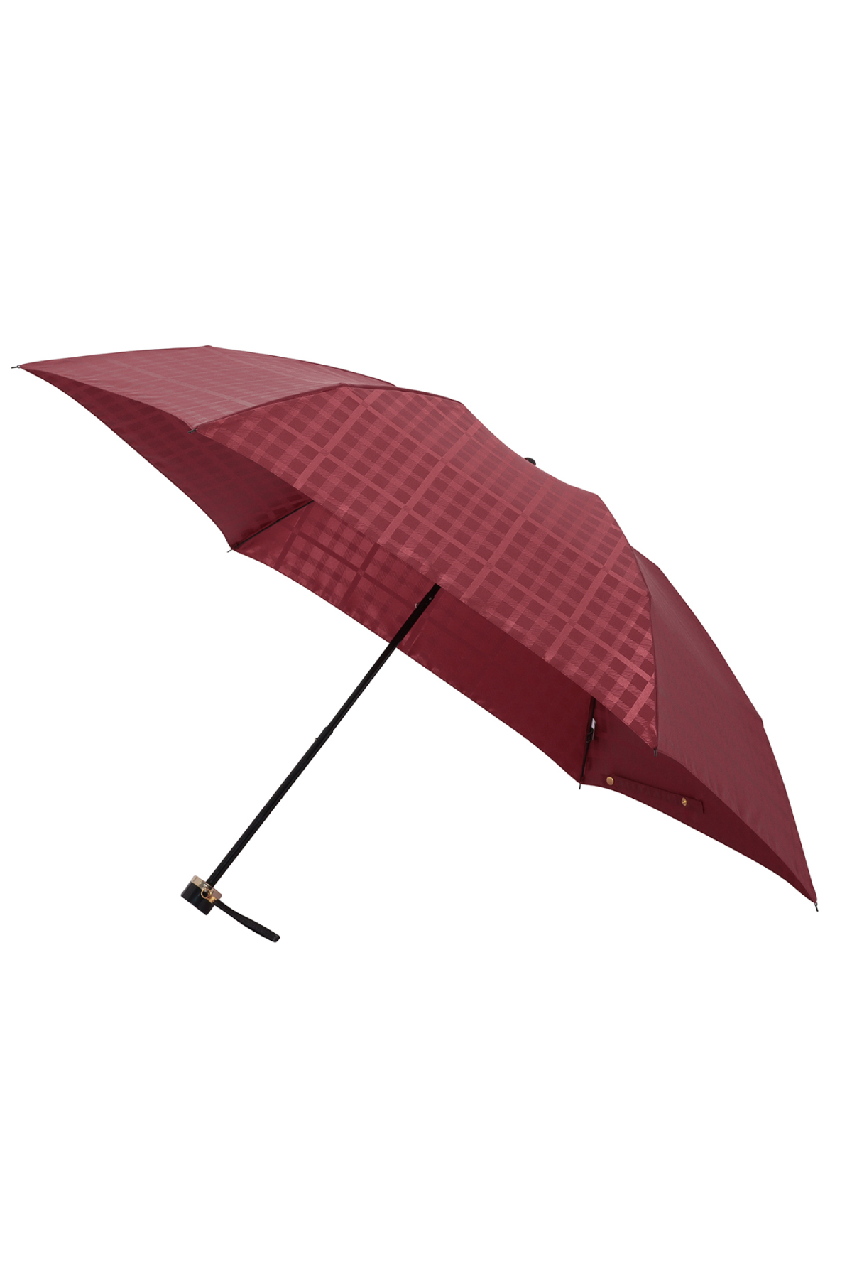 【雨傘】ミニ折りたたみ傘ジャカード 詳細画像 33/ワイン