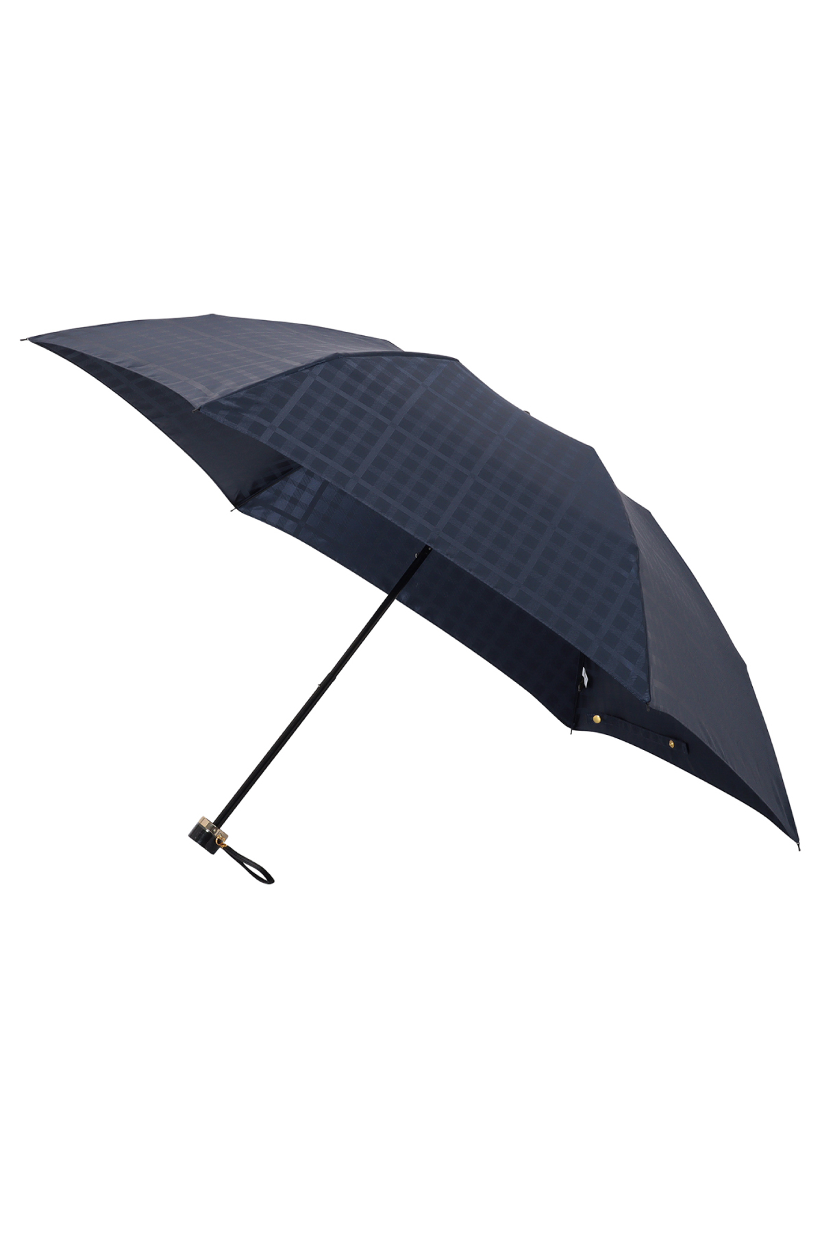 【雨傘】ミニ折りたたみ傘ジャカード 詳細画像 74/ネイビー