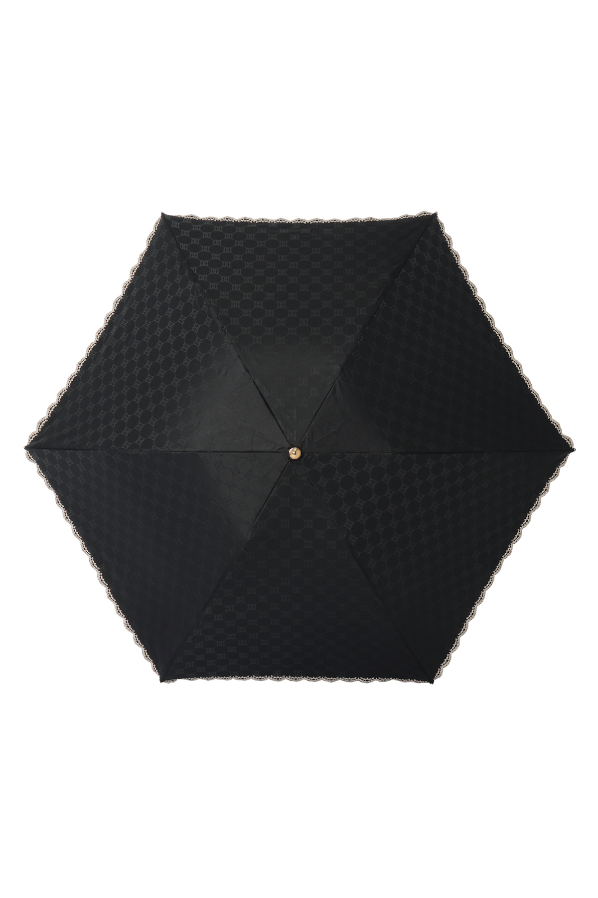 【日傘】ミニ折りたたみ傘ロゴジャカード刺繍 詳細画像 2