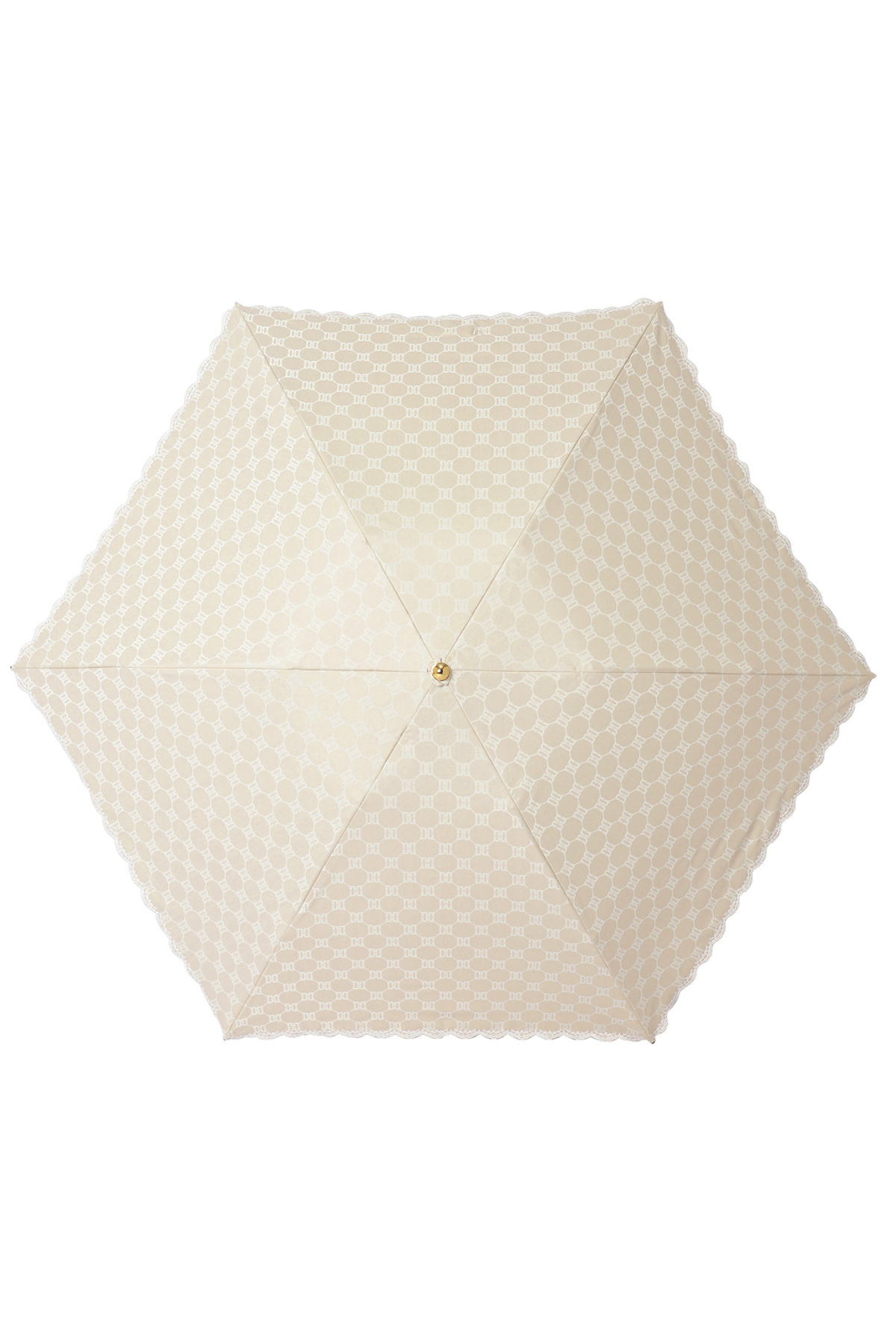 【日傘】ミニ折りたたみ傘ロゴジャカード刺繍 詳細画像 3
