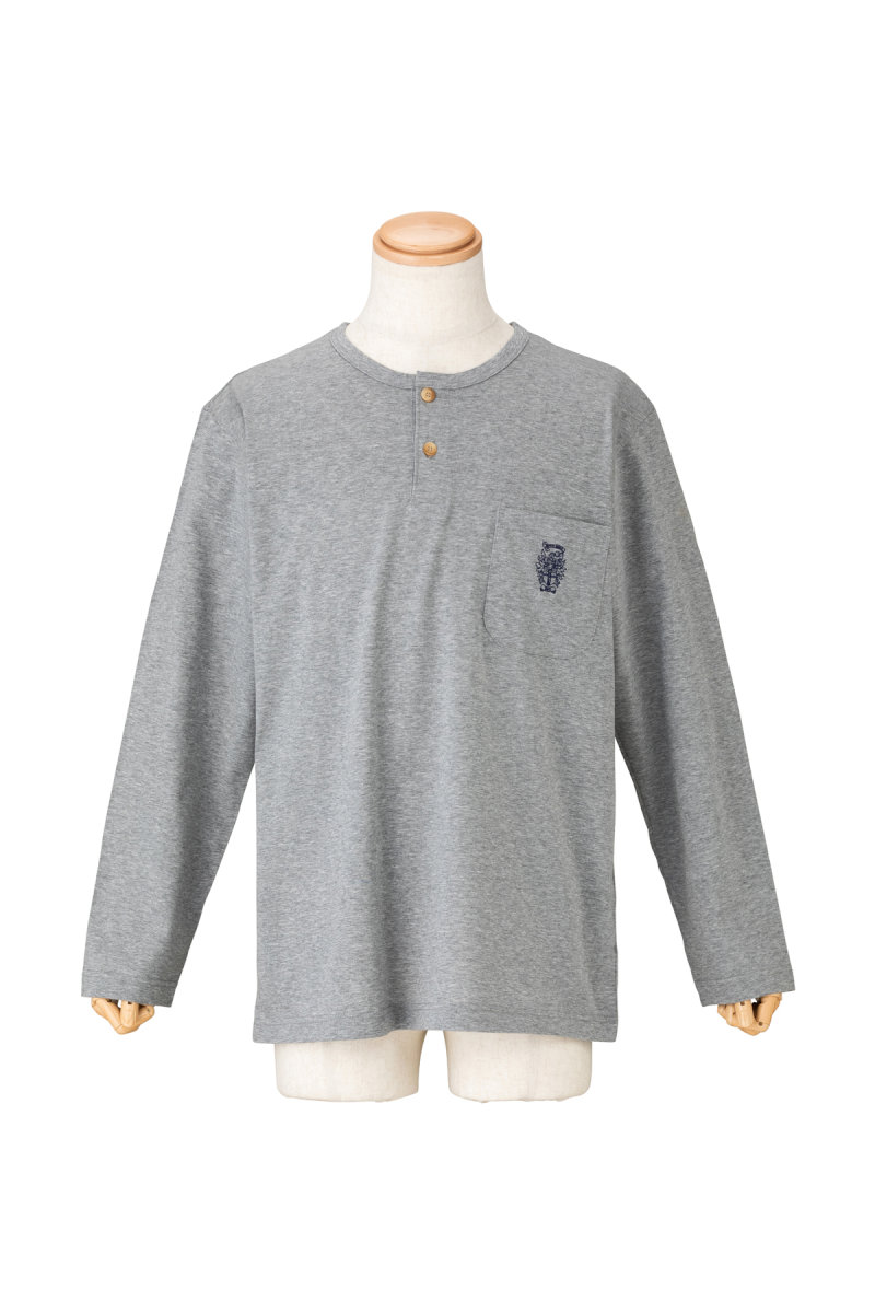 【MEN】シルケット杢天竺 長袖トップス 詳細画像 04/グレー_DAKS