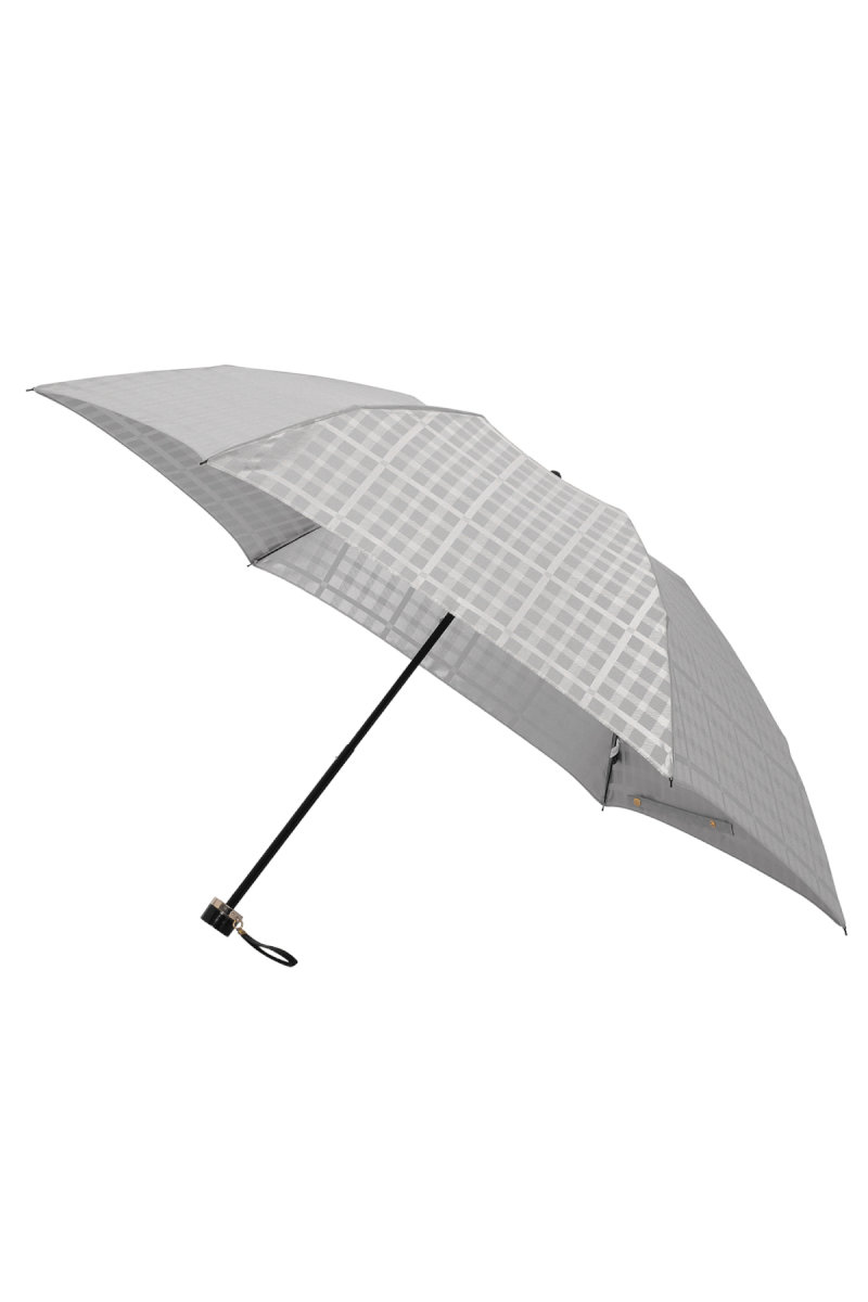 【雨傘】ミニ折りたたみ傘ジャカード 詳細画像 13/グレー