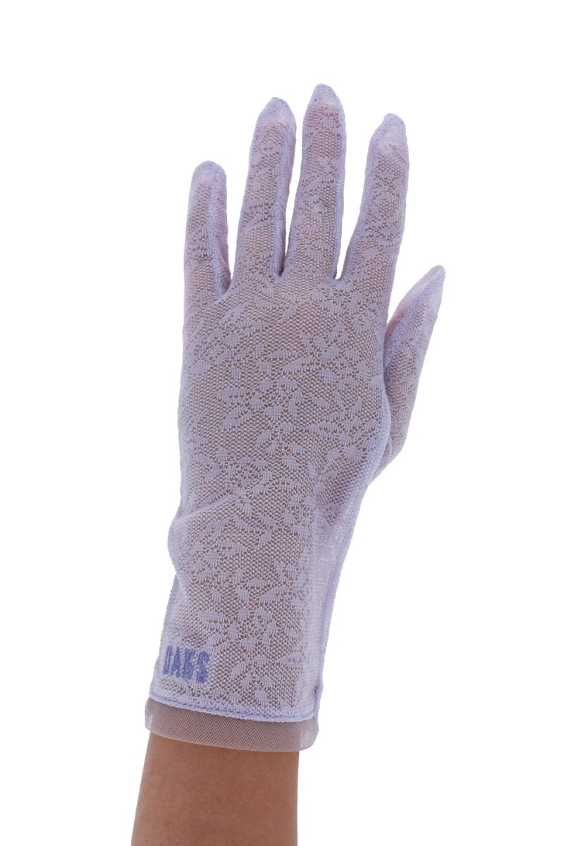 花柄レース五本指UV手袋