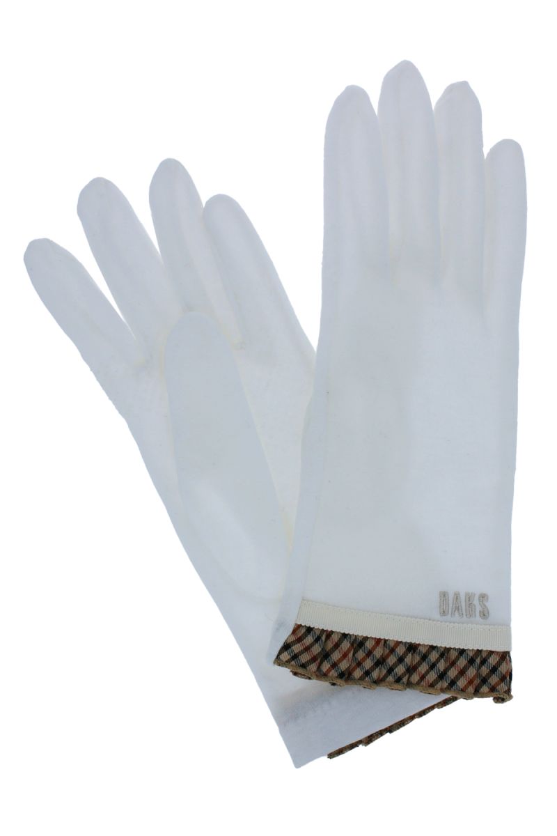 フリルチェック滑り止め付UV手袋 詳細画像 01/ホワイト