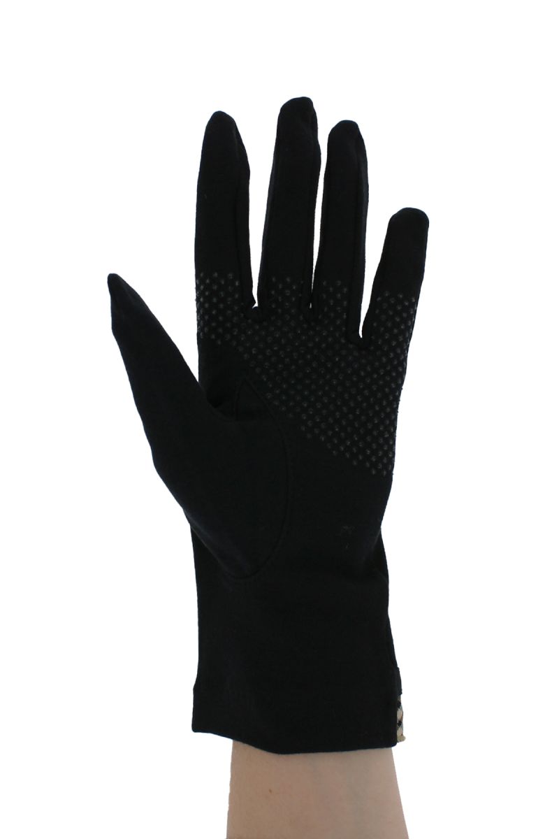 フリルチェック滑り止め付UV手袋 詳細画像 10/ブラック