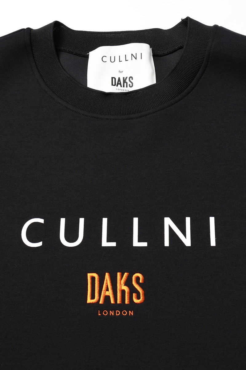 CULLNI for DAKS ロゴ長袖プルオーバー 詳細画像 11/ブラック×オフホワイト