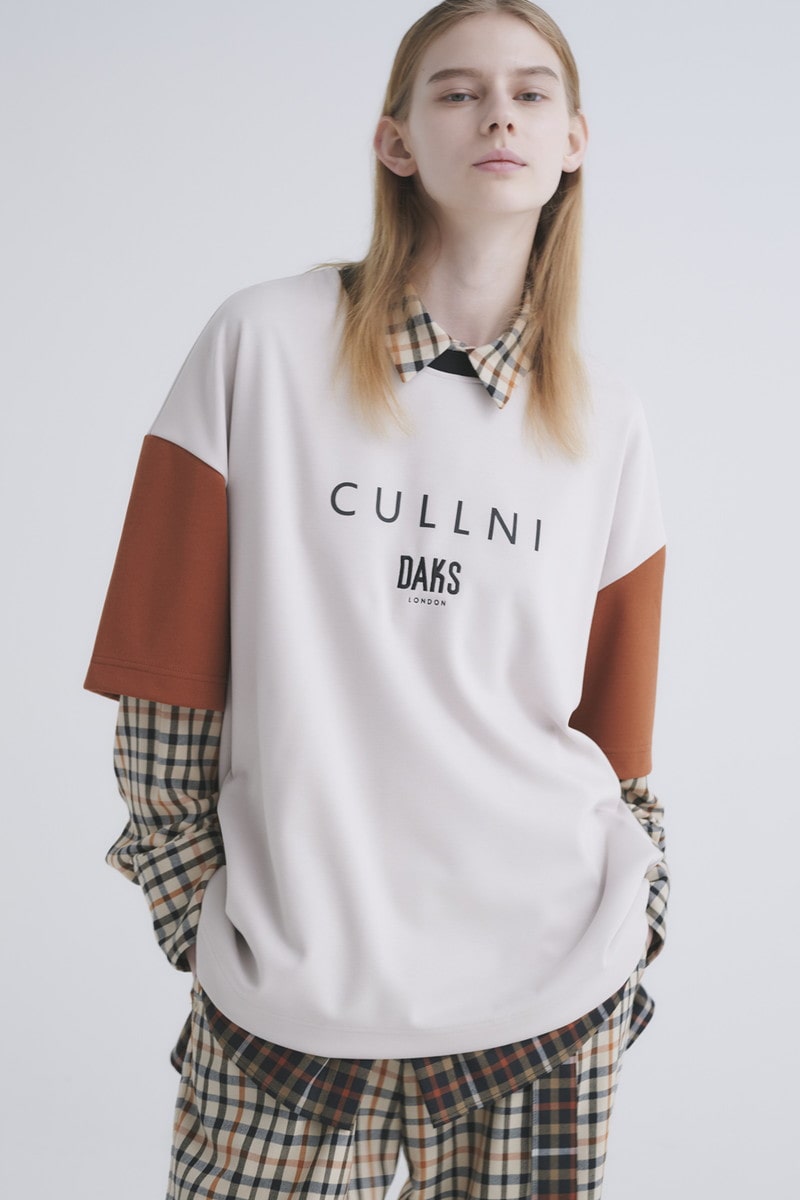 CULLNI for DAKS ロゴ半袖Tシャツ