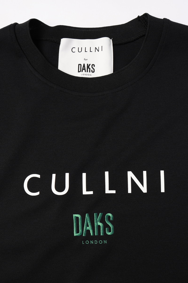 CULLNI for DAKS ロゴ半袖Tシャツ 詳細画像 10/ブラック