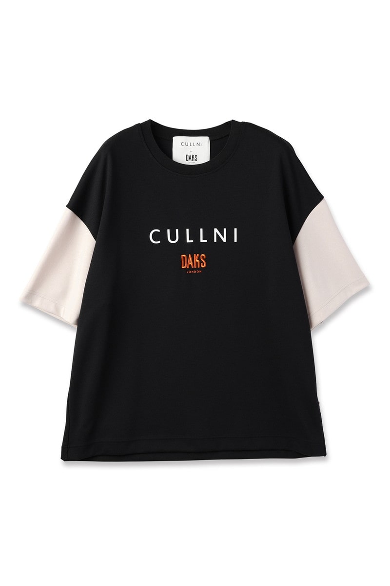 CULLNI for DAKS ロゴ半袖Tシャツ 詳細画像 11/ブラック×オフホワイト