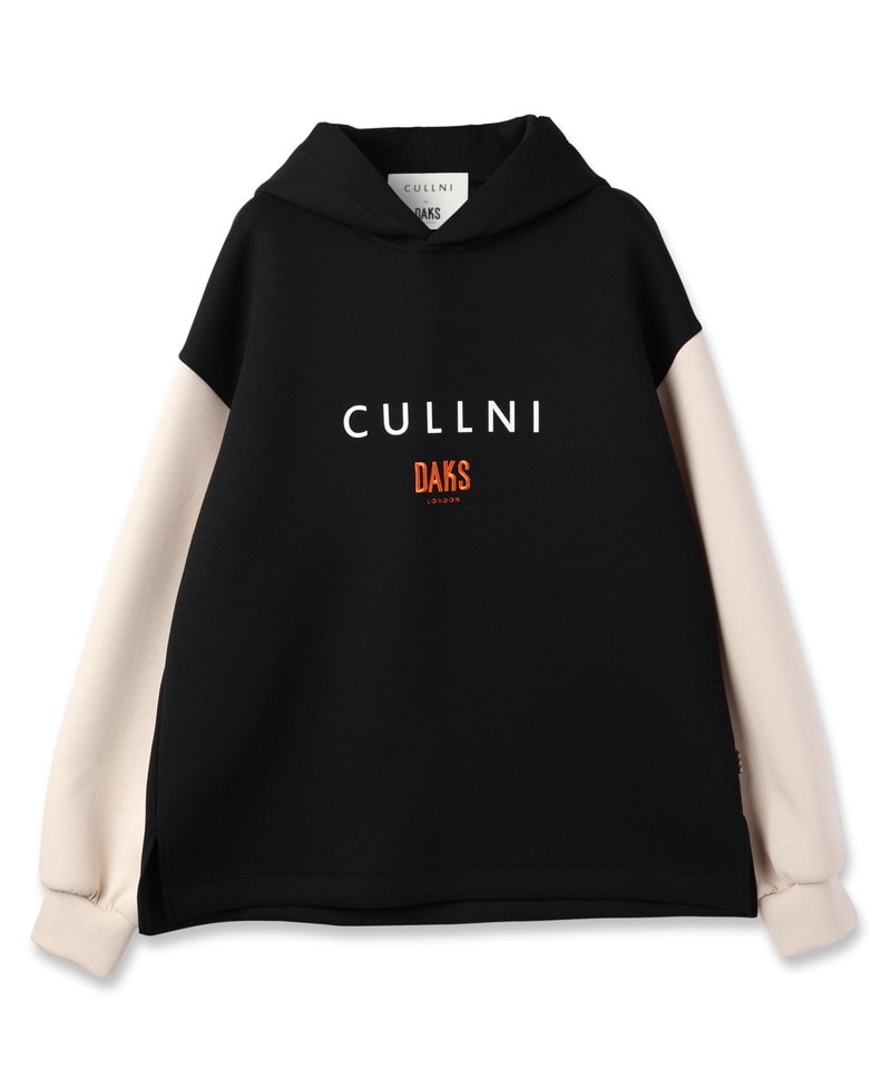 CULLNI for DAKS ロゴプルオーバーフーディ 詳細画像 11/ブラック×オフホワイト