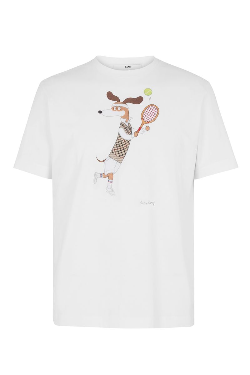 SLOWBOY Tシャツ〈テニス〉 詳細画像 01/ホワイト