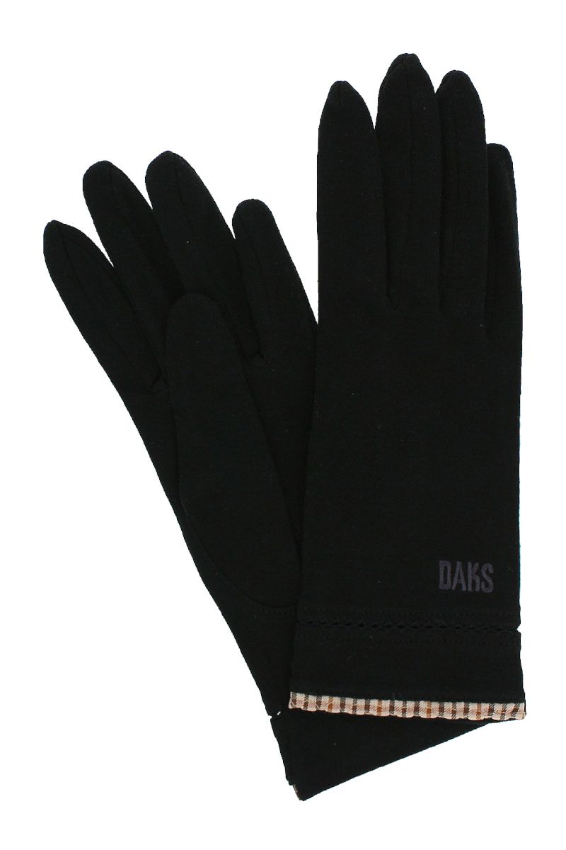 チェックショート丈UV手袋 （五本指） 詳細画像 10/ブラック