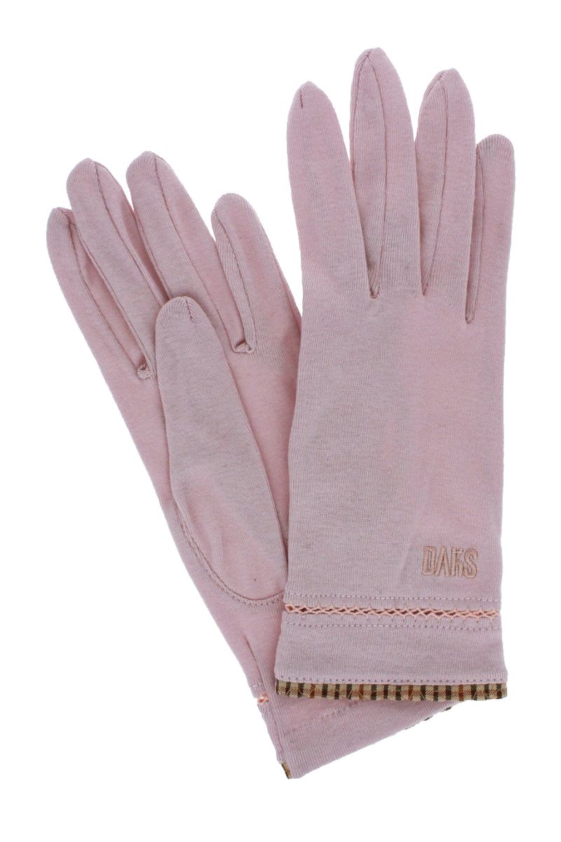 チェックショート丈UV手袋 （五本指） 詳細画像 72/ピンク