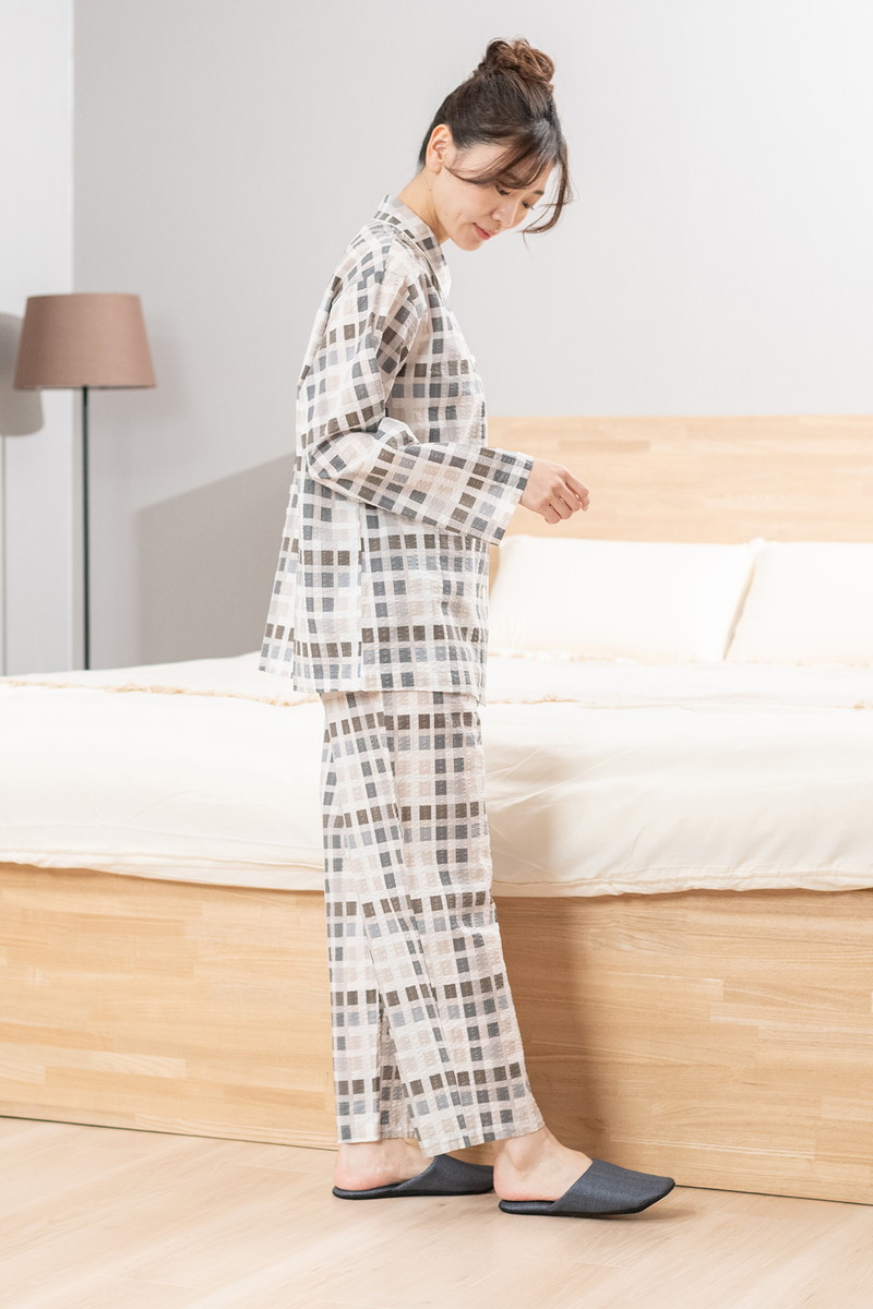 130周年チェックプリントパジャマ 詳細画像 13/グレー