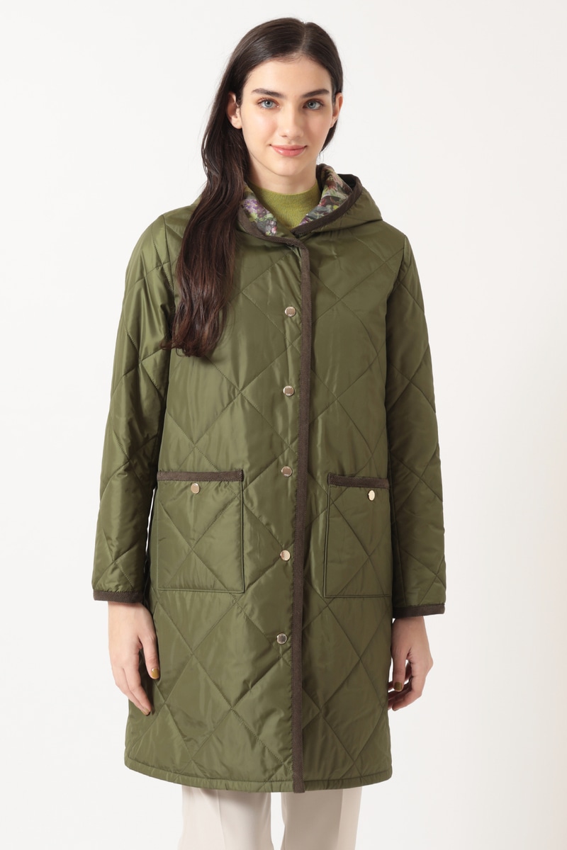 JS リバティプリントキルティングコートブルゾン