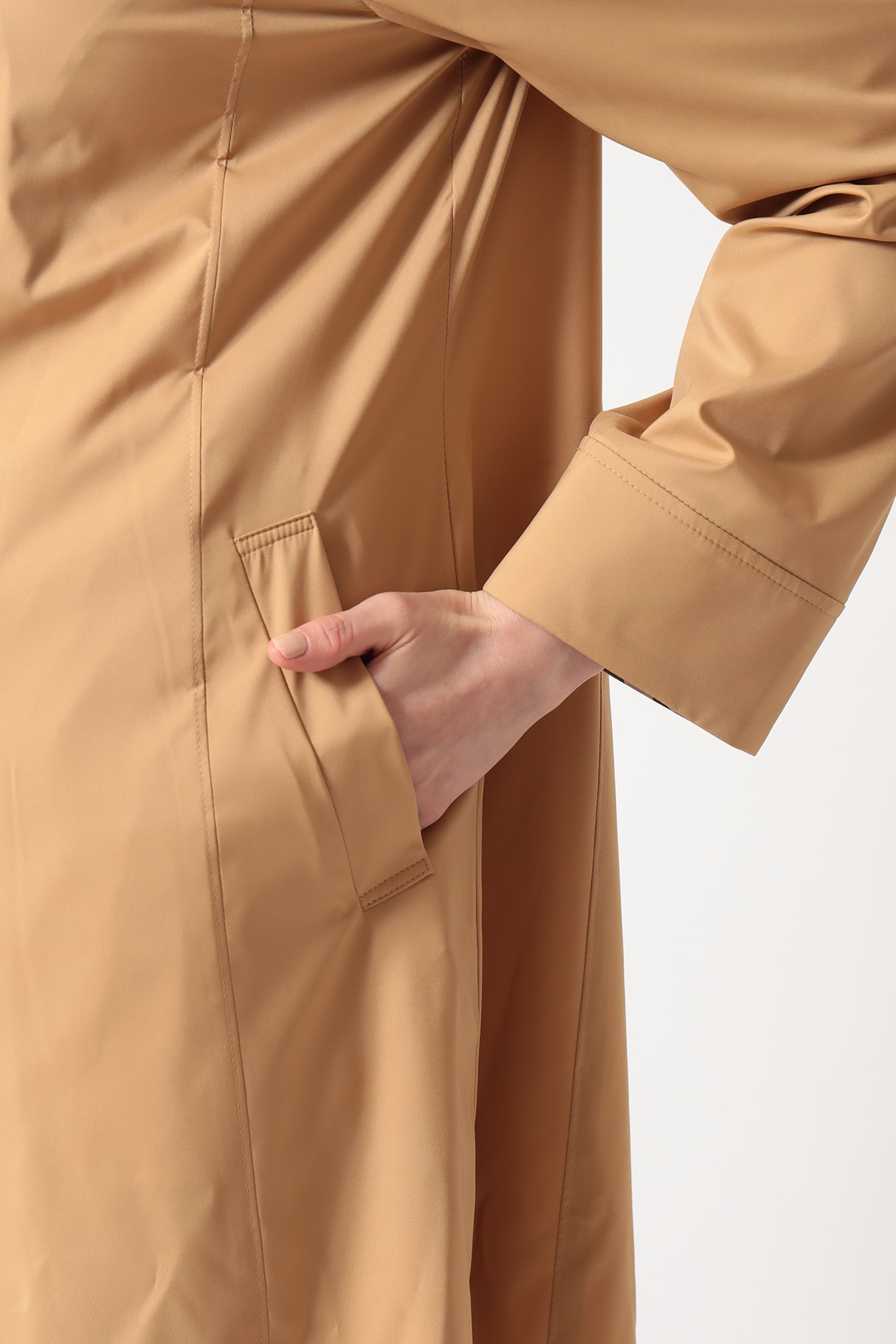 撥水タフタ ハーフコート 詳細画像 4