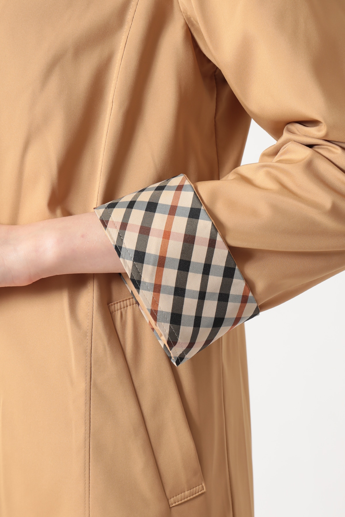 撥水タフタ ハーフコート 詳細画像 5