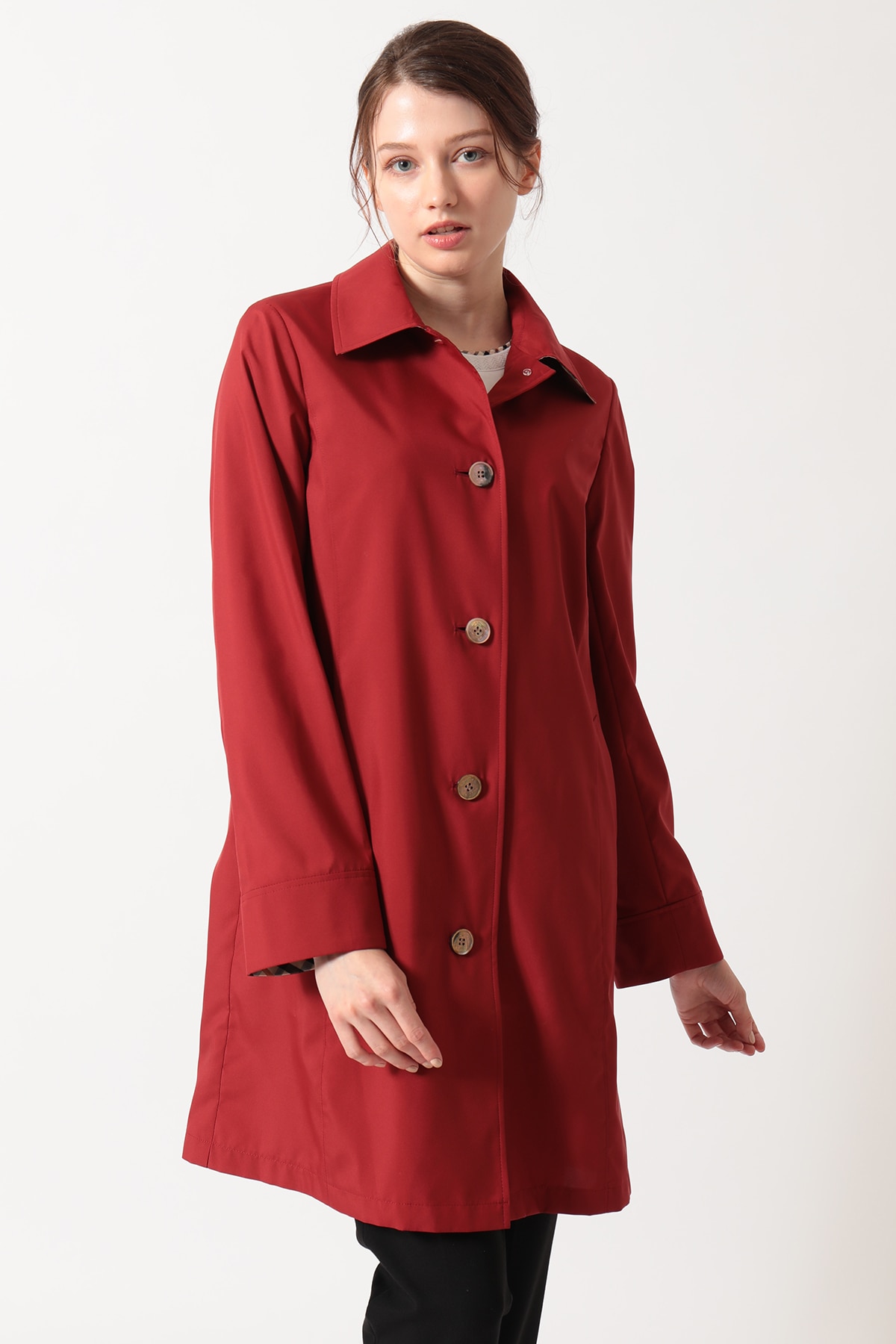 撥水タフタ ハーフコート 詳細画像 レッド 1