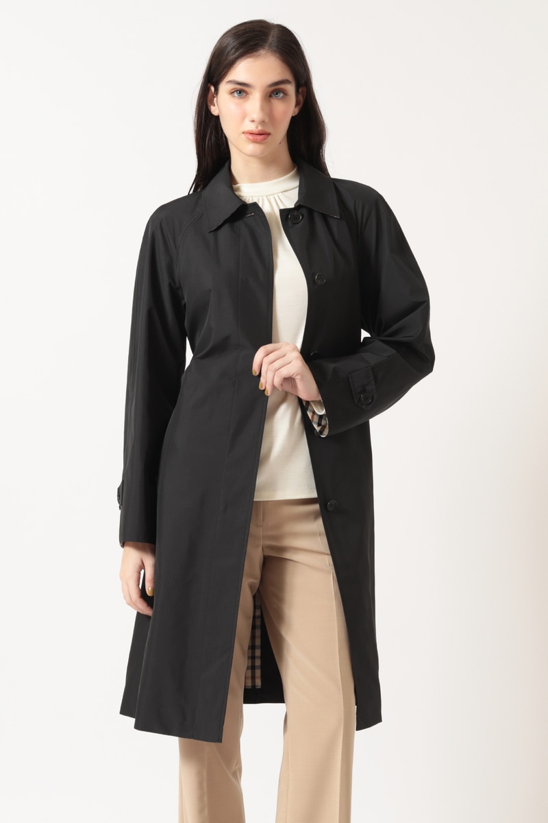 JS ハウスチェック ステンカラーコート