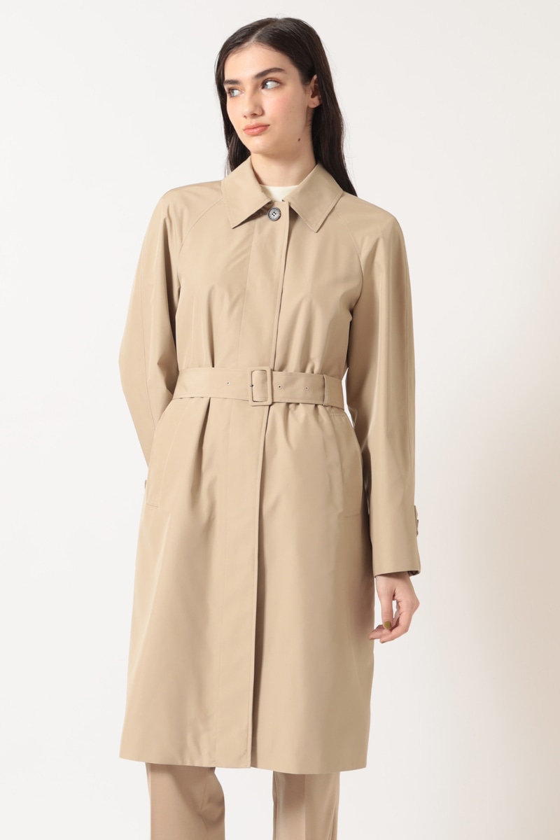 JS ハウスチェック ステンカラーコート