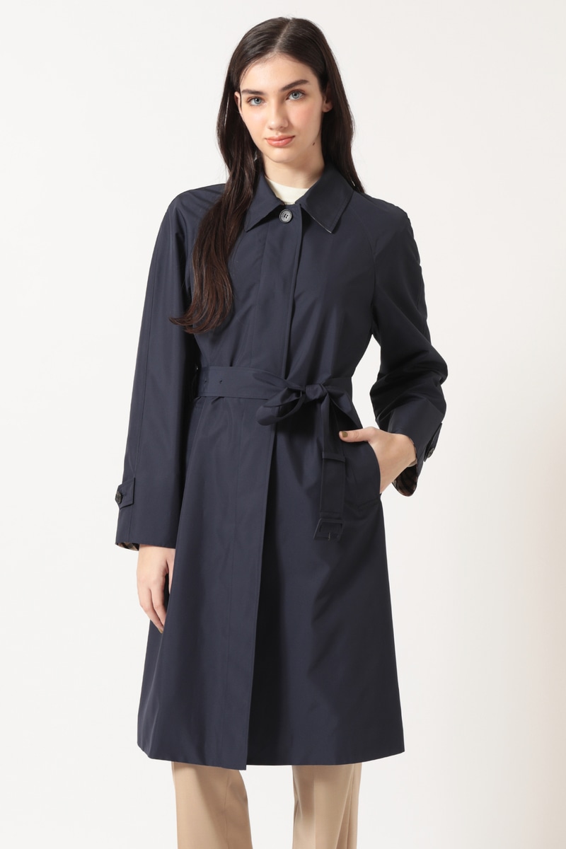 JS ハウスチェック ステンカラーコート