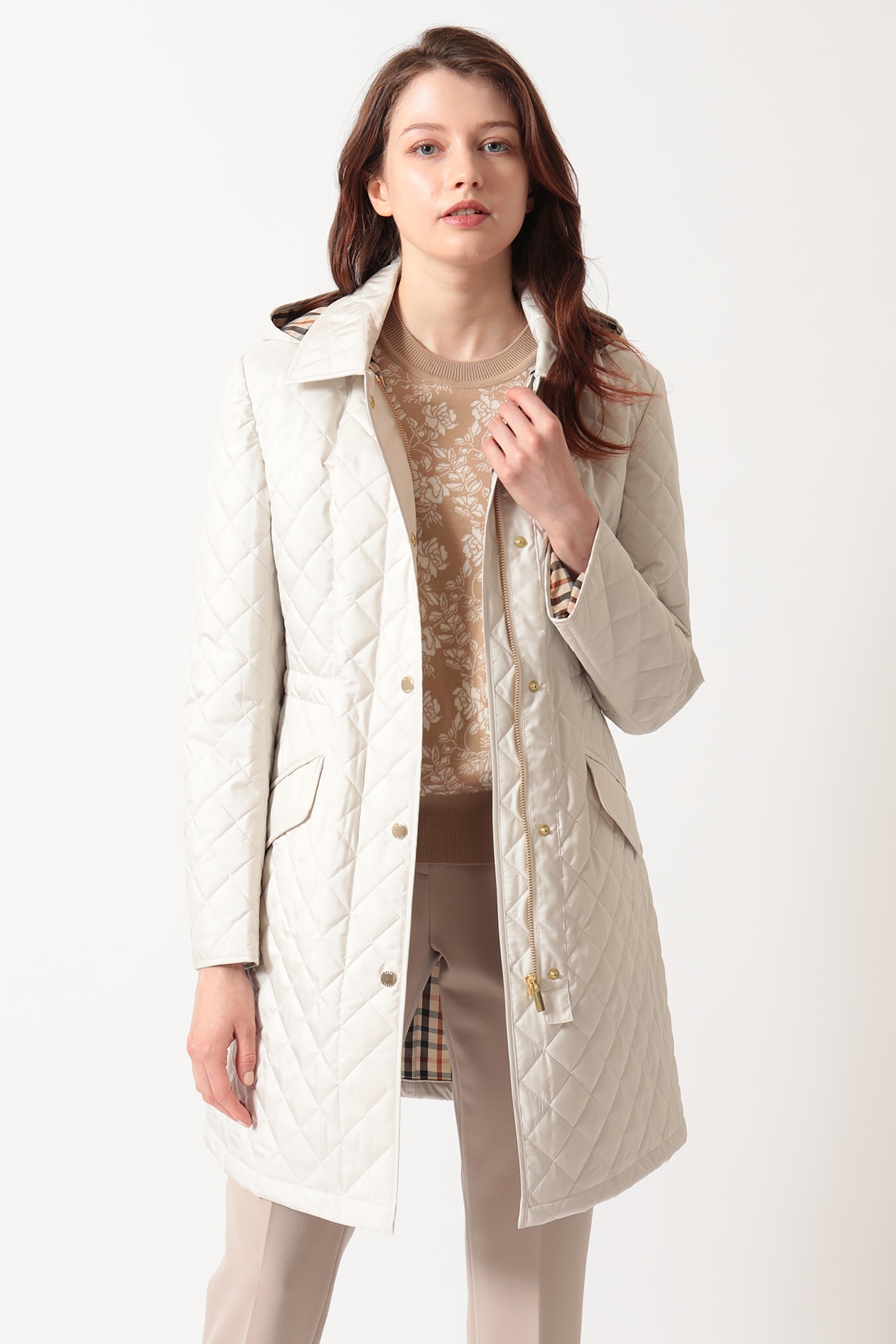 ライトウェイト キルティングコート 詳細画像 ホワイト 1