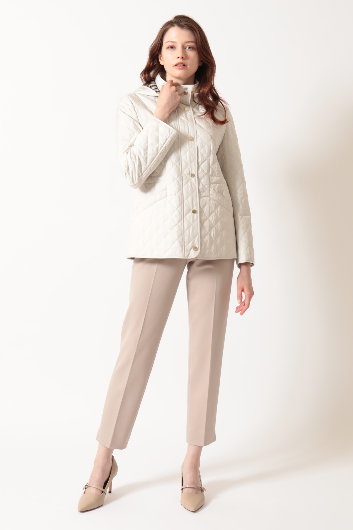 ライトウェイト フーデッドキルティングブルゾン 詳細画像 2