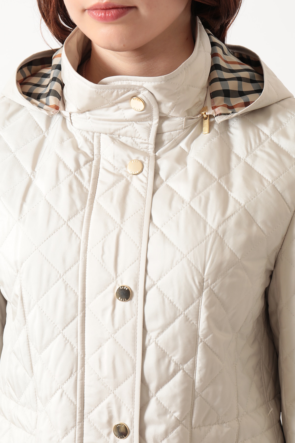 ライトウェイト フーデッドキルティングブルゾン 詳細画像 3