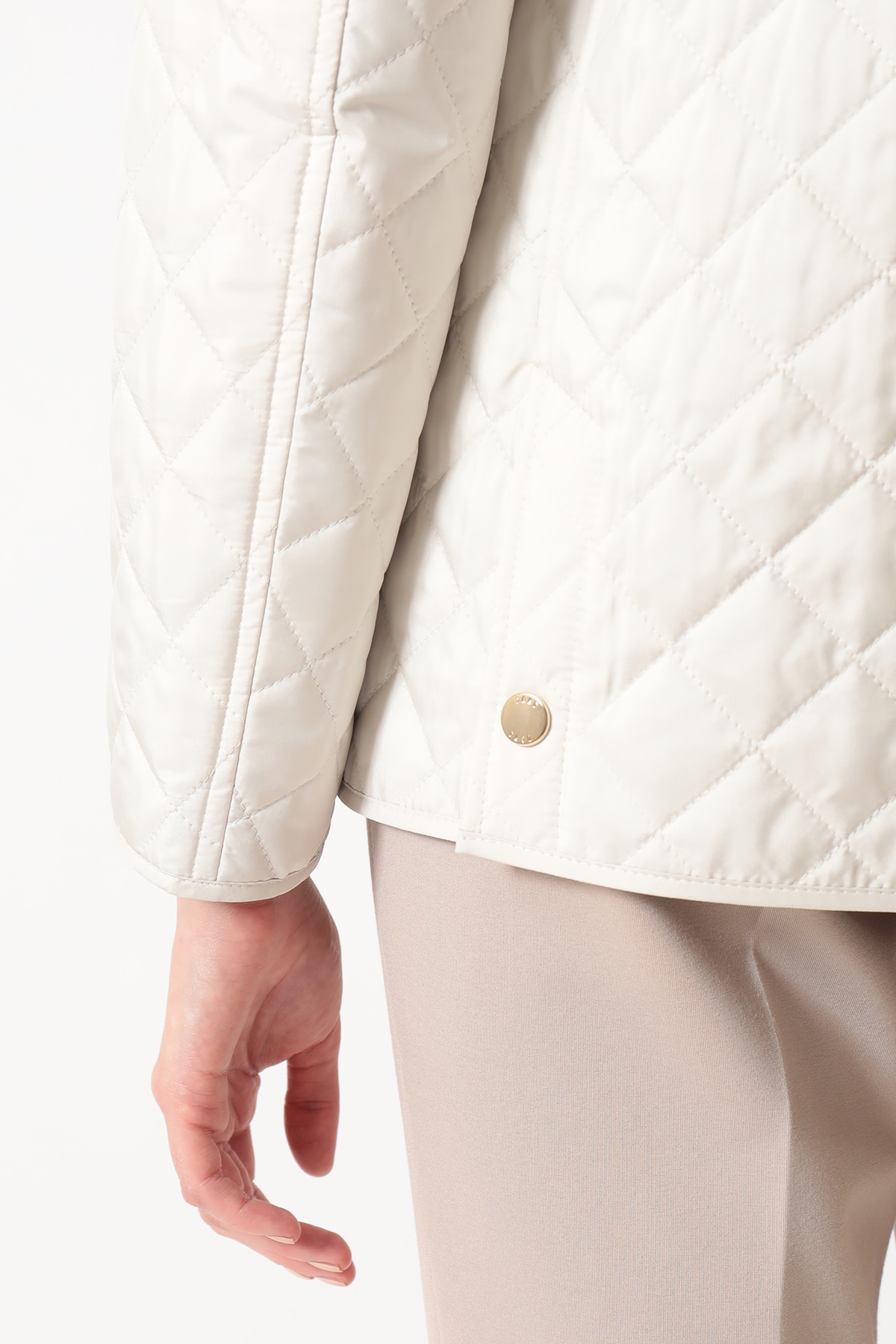 ライトウェイト フーデッドキルティングブルゾン 詳細画像 6