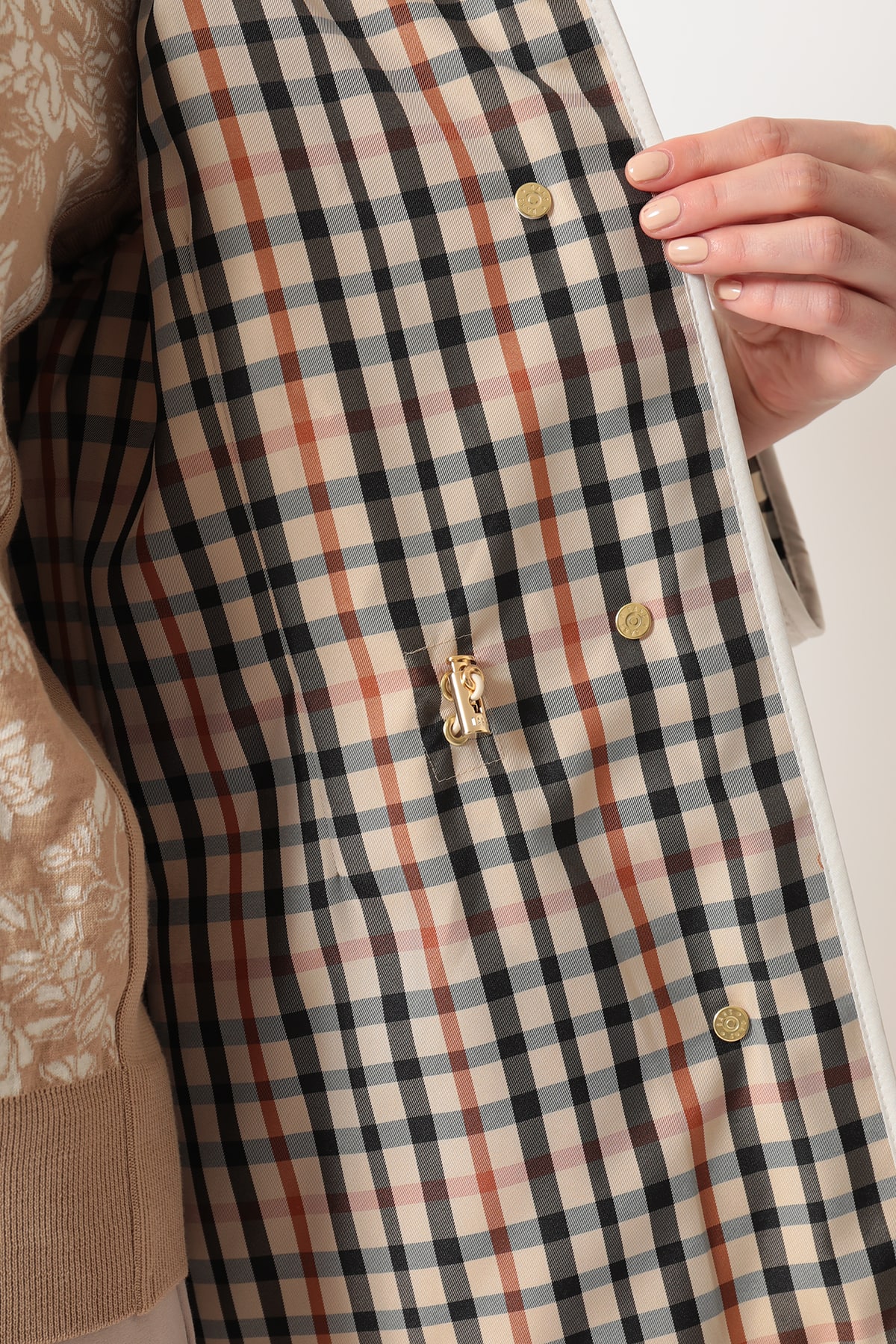 ライトウェイト フーデッドキルティングブルゾン 詳細画像 7