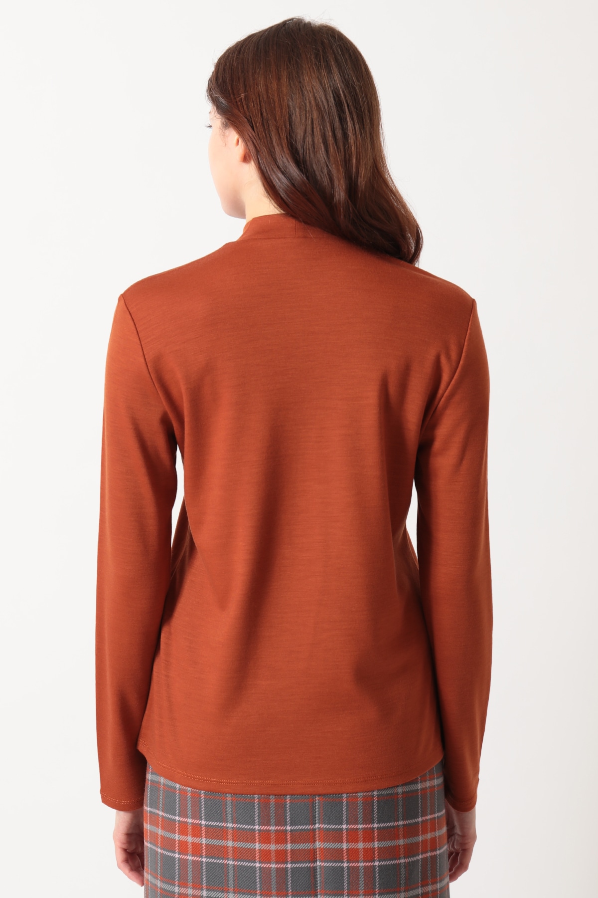 ウールスムース ハイネックカットソー 詳細画像 オレンジ 2