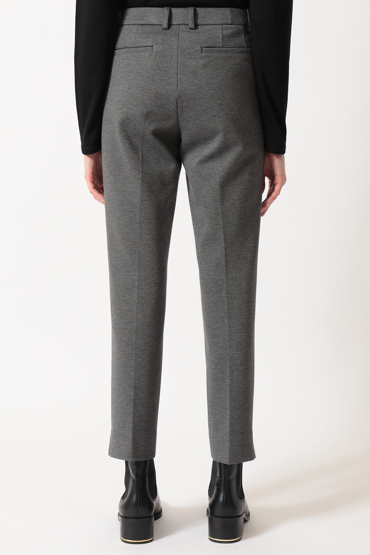 ストレッチ ベーシックパンツ 詳細画像 チャコールグレー 2