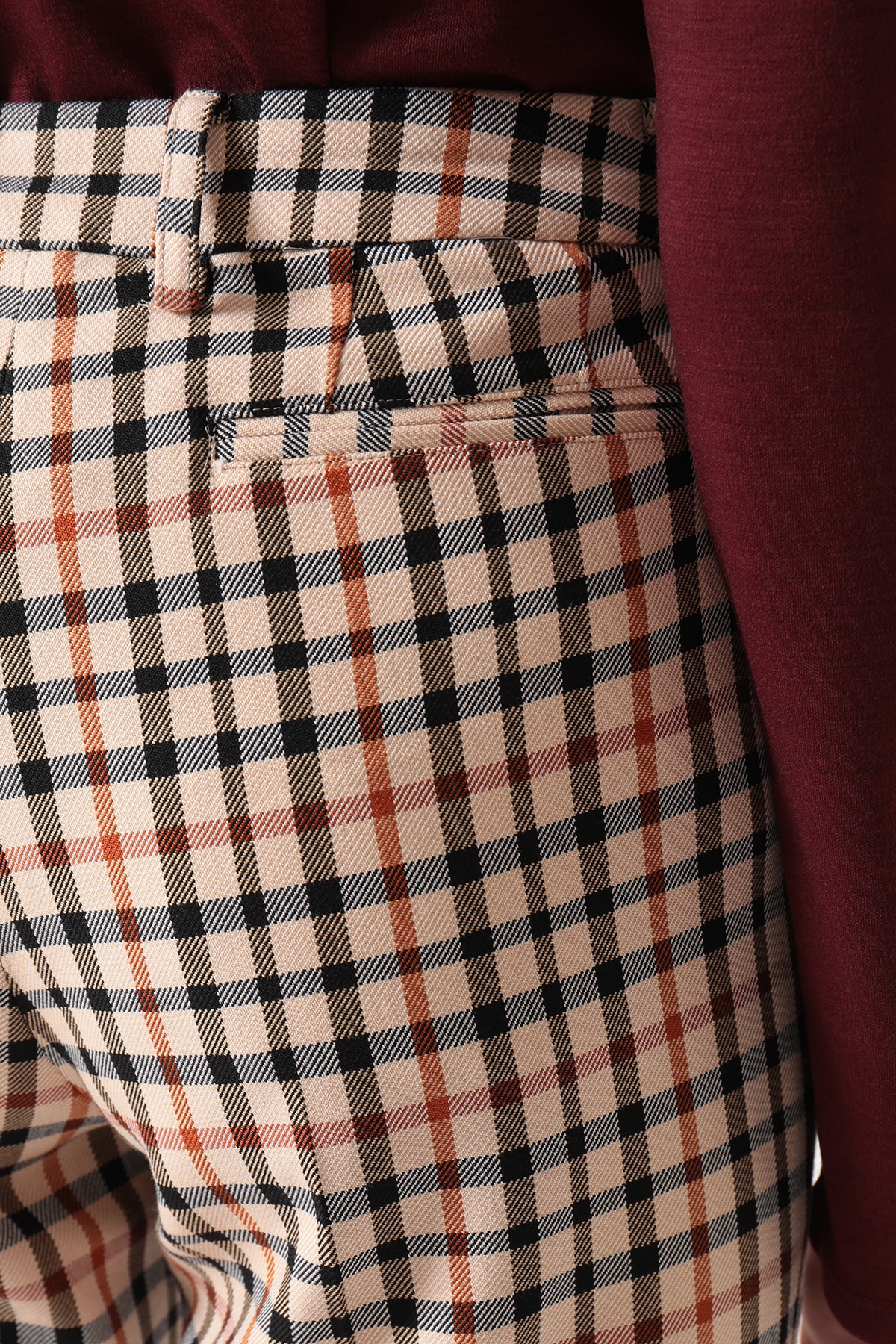 ツイル ハウスチェック スリムパンツ 詳細画像 4