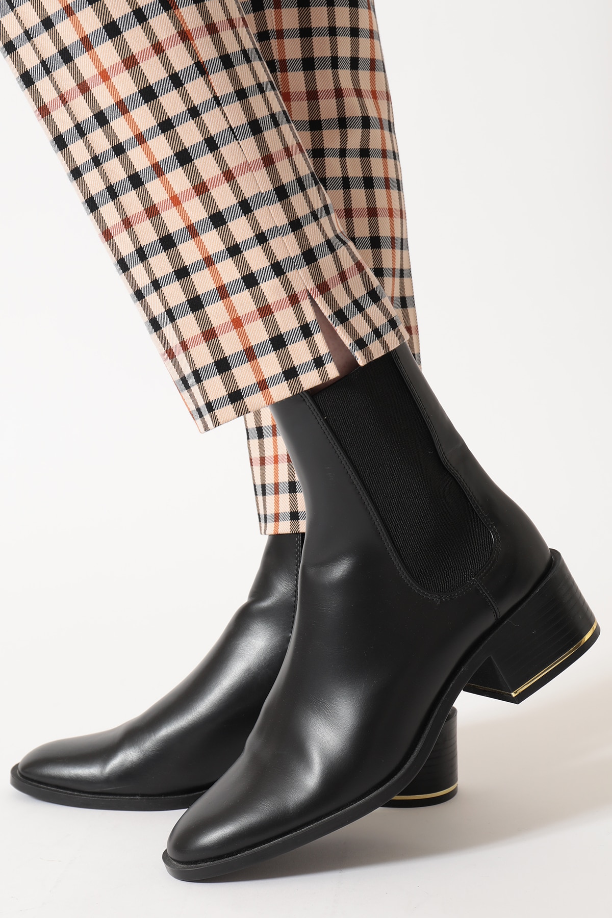 ツイル ハウスチェック スリムパンツ 詳細画像 6