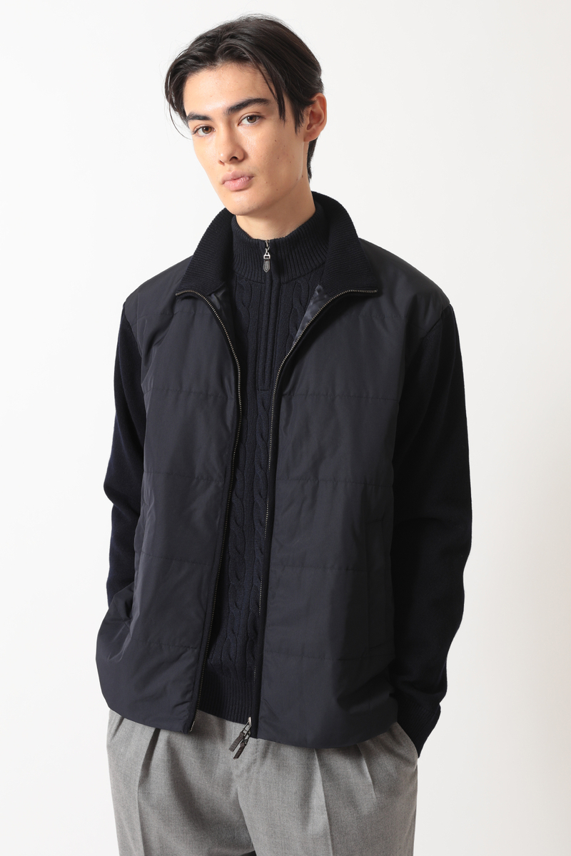 JS エクストラファインウール ニットブルゾン