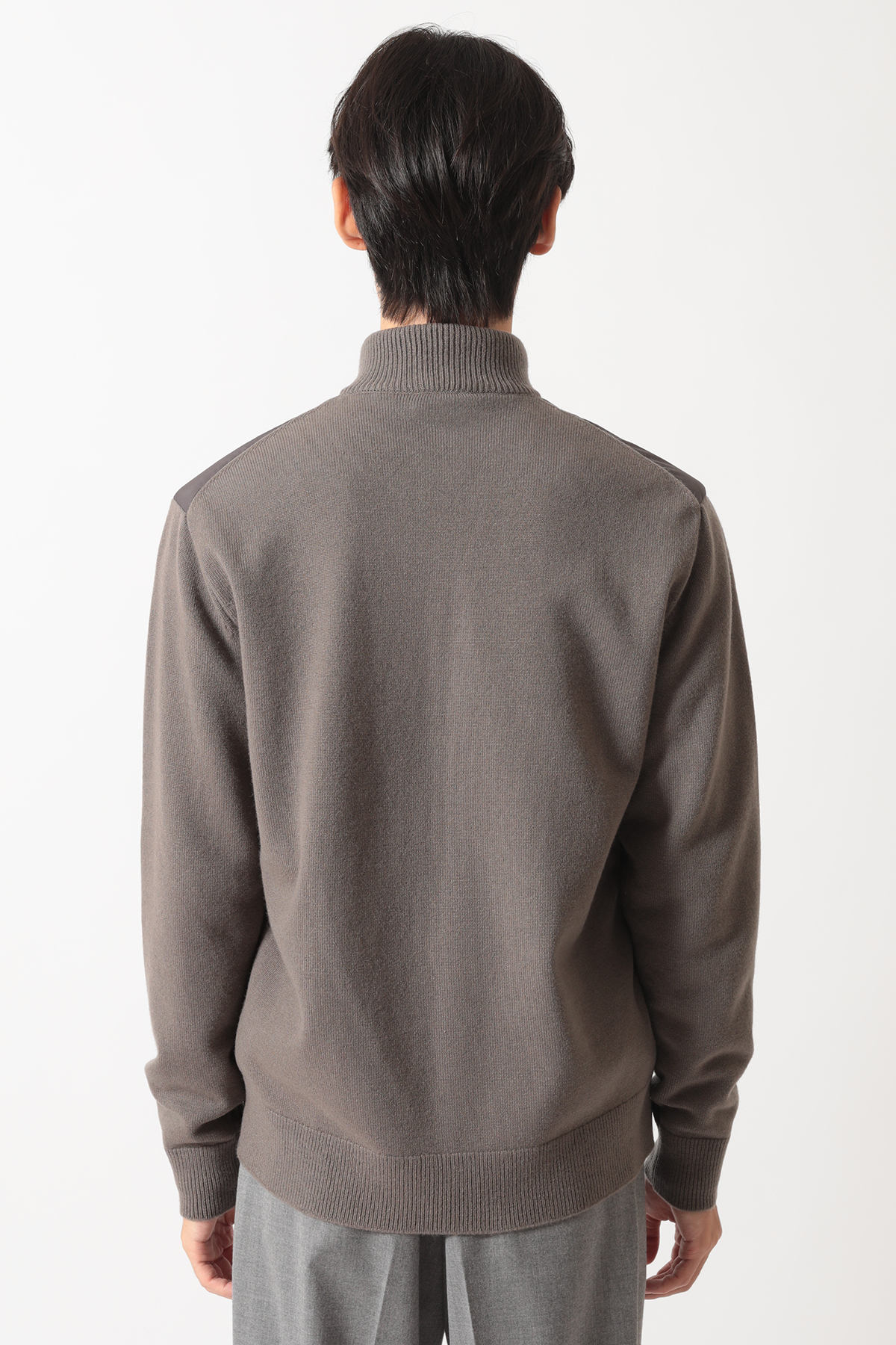 エクストラファインウール ニットブルゾン 詳細画像 2